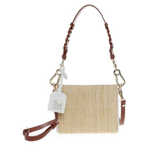 Bolsa Steve Madden crossbody natural con rafia BLEAVE NATFA