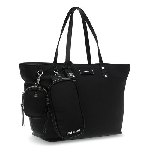 Bolsa Steve Madden tote color negro bjude blkfa