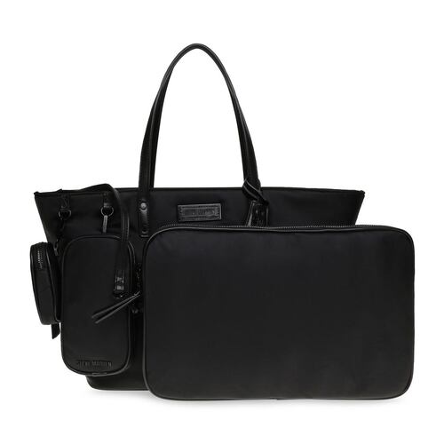 Bolsa Steve Madden tote color negro bjude blkfa