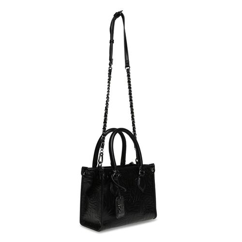 Bolsa Steve Madden tote color negro brolin  blkfa brolin