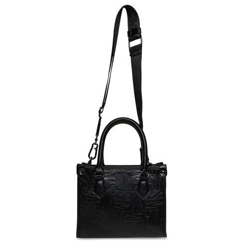 Bolsa Steve Madden tote color negro brolin  blkfa brolin