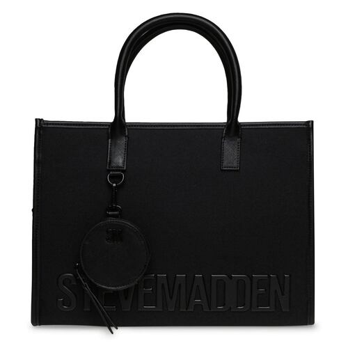 Bolsa Steve Madden tote color negro bchords blkfa bchords
