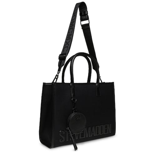 Bolsa Steve Madden tote color negro bchords blkfa bchords