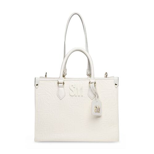 Bolsa Steve Madden tote color blanco bscope  whtfa bscope