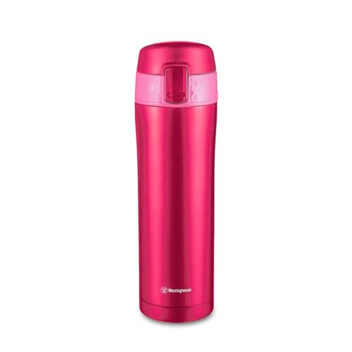 Termo De Acero Inoxidable Rosa Con Seguro En La Tapa 450ml Westinghouse