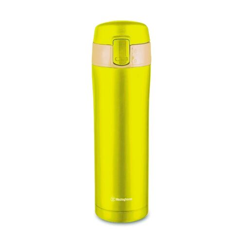 Termo De Acero Inoxidable Amarillo Con Seguro En La Tapa 450ml Westinghouse