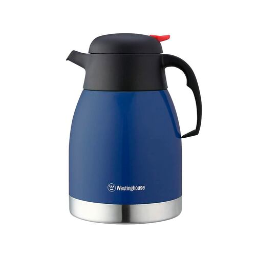 Cafetera De Acero Inoxidable Azul 1500ml Westinghouse