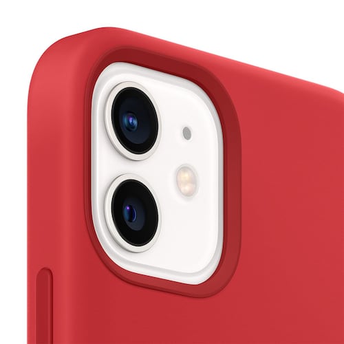 Funda de piel con MagSafe para el iPhone12 mini, (PRODUCT)RED – Rossellimac
