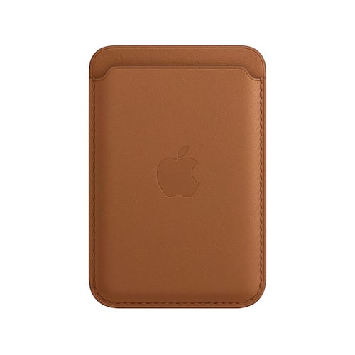 Cartera de Piel Apple con MagSafe para iPhone Color Caramelo