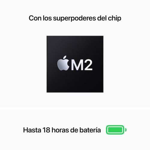 MacBook Air 13: Chip M2 256 GB SSD gris espacial