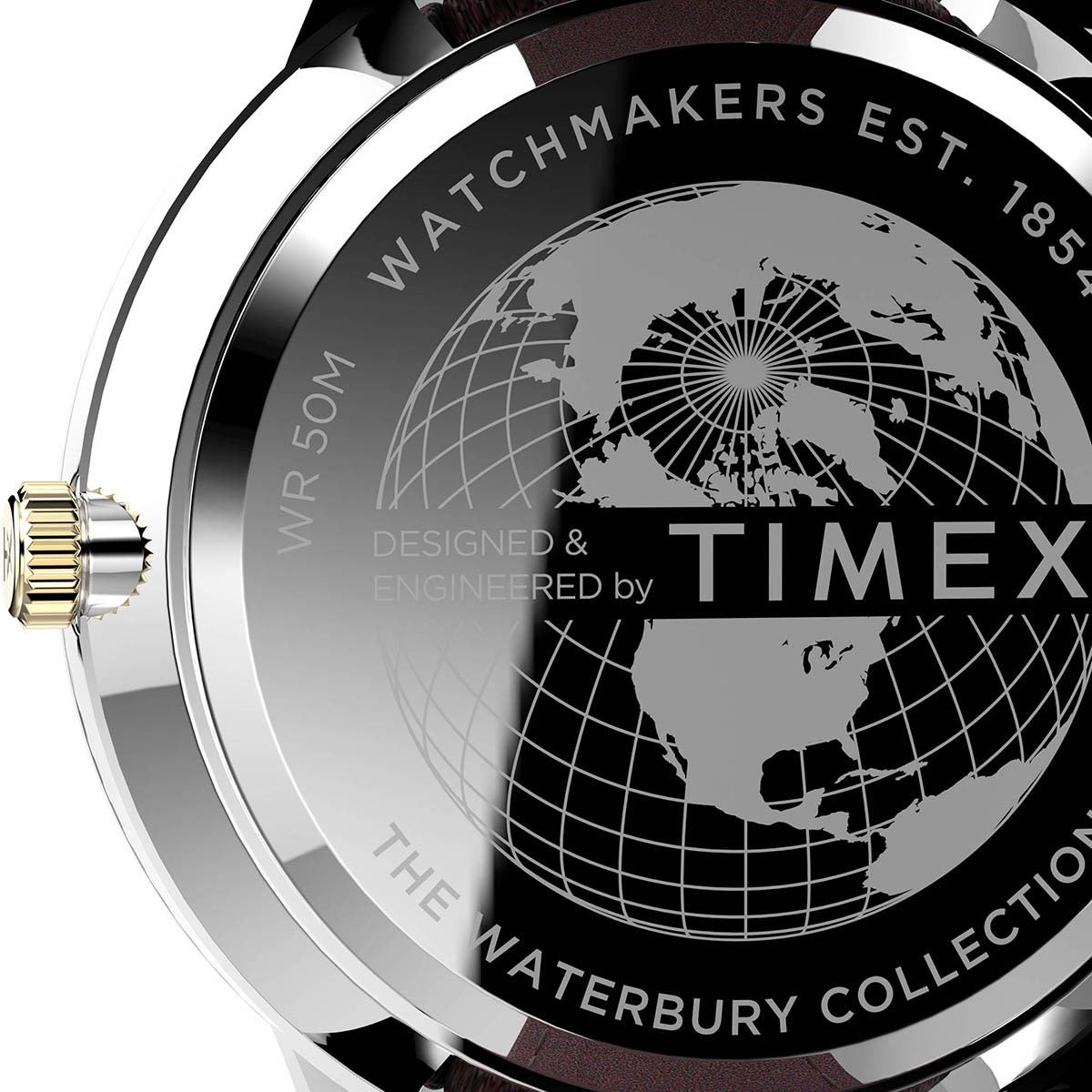 Orologio Timex Casual TW2V29800 - Cassa 38mm Ottone Argento, Cinturino In Tessuto Nero, Quadrante Crema, Luce Notturna INDIGLO, Resistente 30m - 5