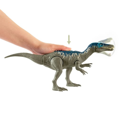 Jurassic World Figuras de Acción, Baryonyx Chaos, Ruge y Ataca , Dinosaurio de Juguete para niños de 4 años en adelante