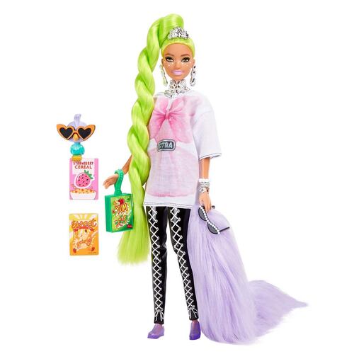Barbie EXTRA Muñeca Cabello Verde Neon