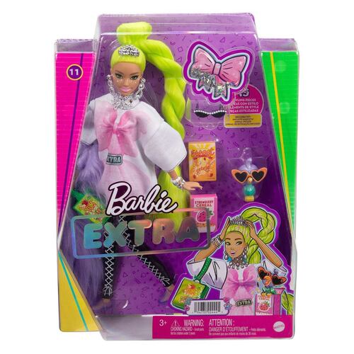Barbie EXTRA Muñeca Cabello Verde Neon
