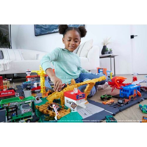 Hot Wheels City Pista de Juguete Autolavado de la Ciudad