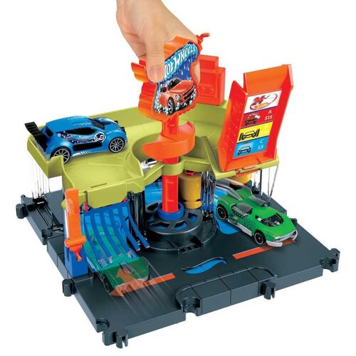 Hot Wheels City Pista de Juguete Autolavado de la Ciudad