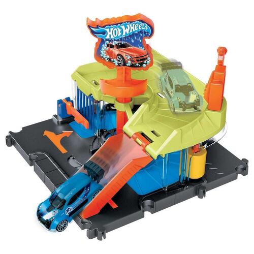 Hot Wheels City Pista de Juguete Autolavado de la Ciudad