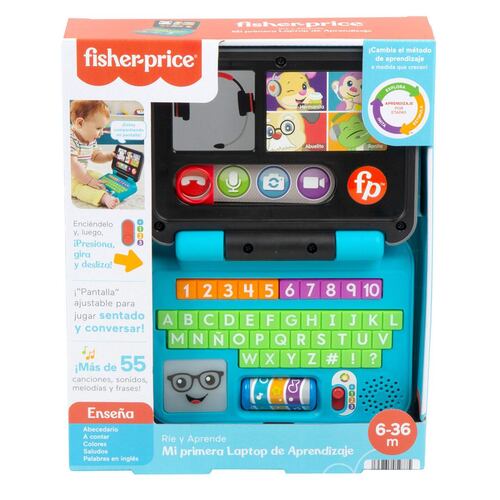 Fisher-Price Rie y Aprende Mi Primer Laptop De Aprendizaje