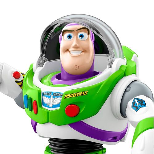 Disney Pixar, Buzz Figura de 12" con feature , Juguete para niños de 4 años en adelante