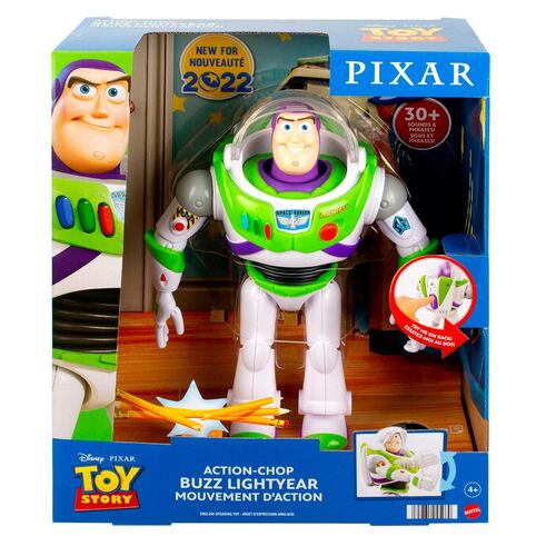 Disney Pixar, Buzz Figura de 12" con feature , Juguete para niños de 4 años en adelante