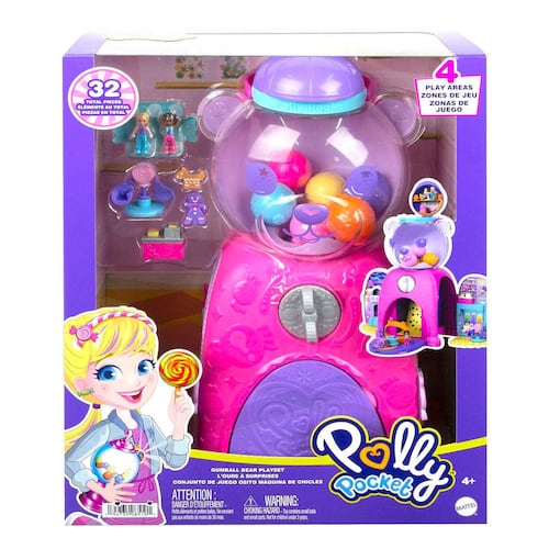 Polly Pocket Muñeca Compacto de Maquina de Dulces de Osito