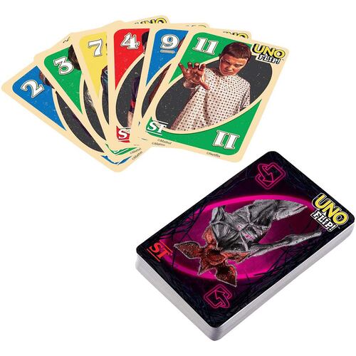 UNO Juego de Cartas FLIP Stranger Things