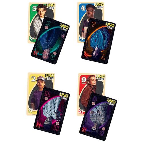 UNO Juego de Cartas FLIP Stranger Things