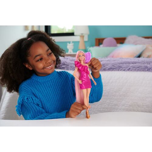 Barbie Surtida Cabello Arcoíris Extra Largo