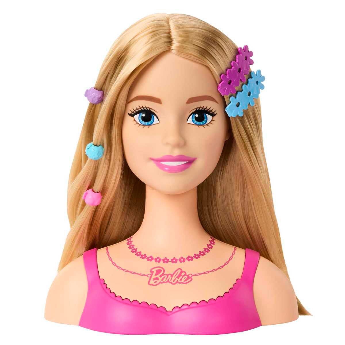 Cabeza de Estilista Barbie Cabello Rubio