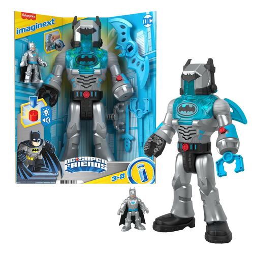 Imaginext Figura de Acción Batman Insider & Exo Traje Gris