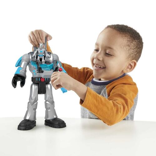 Imaginext Figura de Acción Batman Insider & Exo Traje Gris
