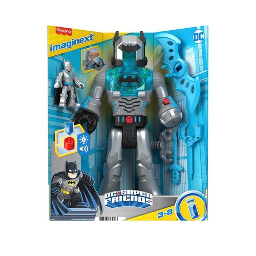 Imaginext Figura de Acción Batman Insider & Exo Traje Gris