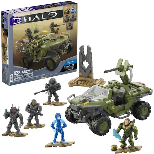 Juguete Armable Warthog del Fleetcom Halo MEGA