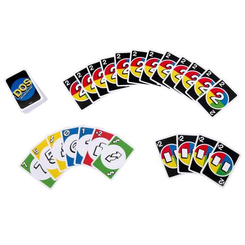 Juego de cartas DOS para niños y adultos: doble juego, para 2 a 4 jugadores  (Uno, DOS Tin Box) Rojo Verde Cocina, Decoración y Otros