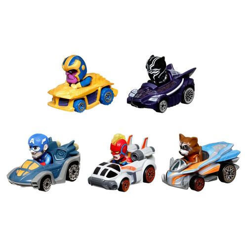 Paquete 5 Carritos Superhéroes de Marvel