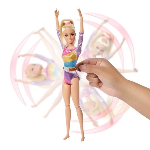 Barbie Profesiones Gimnasta Cabello Rubio