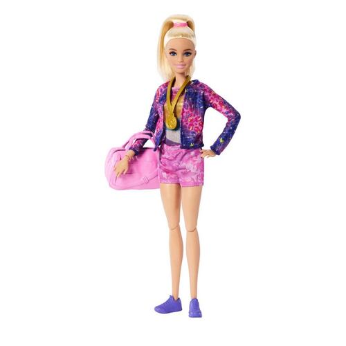 Barbie Profesiones Gimnasta Cabello Rubio