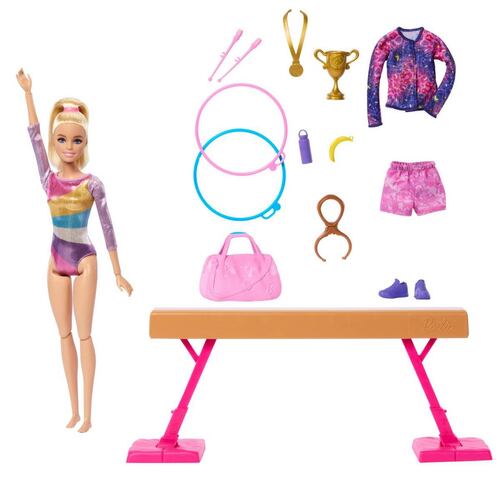 Barbie Profesiones Gimnasta Cabello Rubio