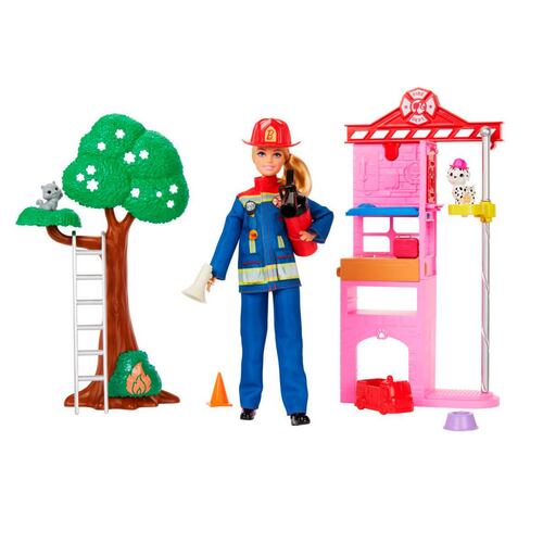 Barbie Profesiones Bombera al Rescate
