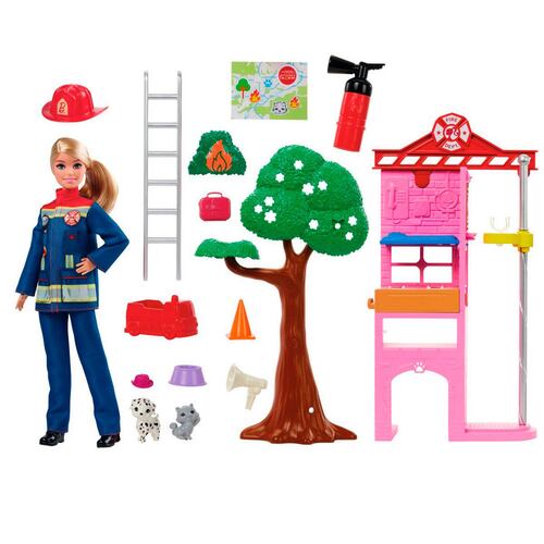Barbie Profesiones Bombera al Rescate