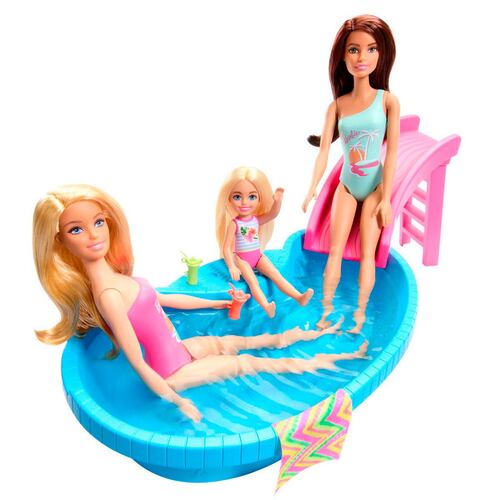 Barbie Set Alberca Glam con Muñeca