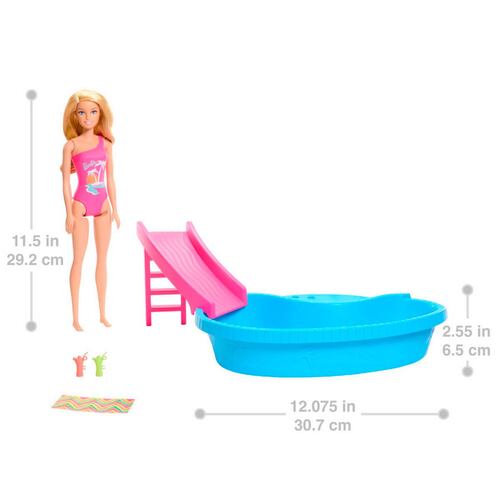 Barbie Set Alberca Glam con Muñeca