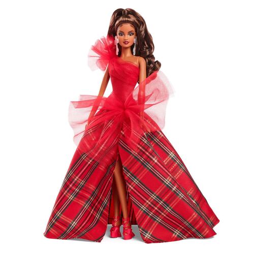 Muñeca Holiday Doll Cabello Castaño Barbie Signature