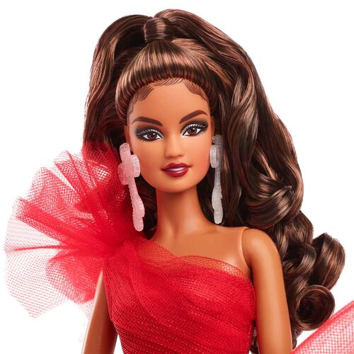 Muñeca Holiday Doll Cabello Castaño Barbie Signature