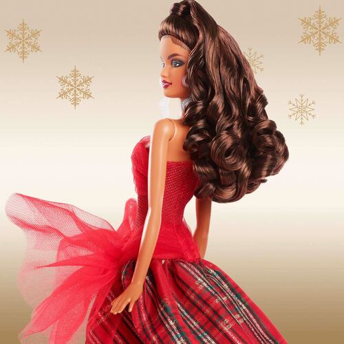 Muñeca Holiday Doll Cabello Castaño Barbie Signature