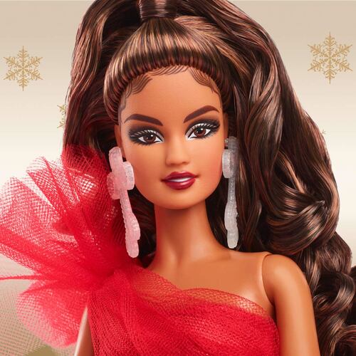 Muñeca Holiday Doll Cabello Castaño Barbie Signature