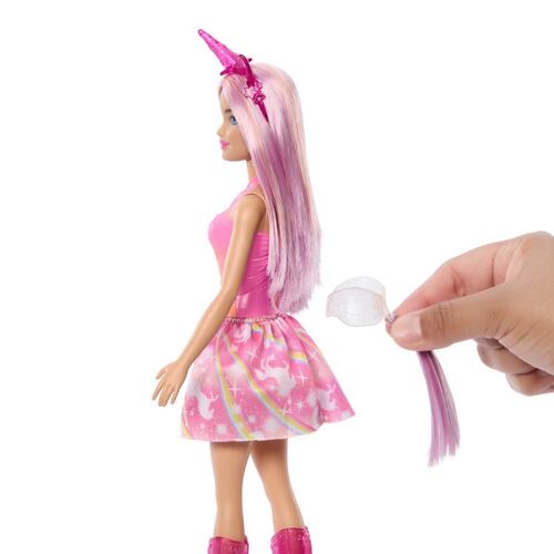 Barbie Fantasía Unicornio Falda de Ensueño Rosa