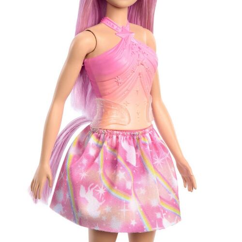Barbie Fantasía Unicornio Falda de Ensueño Rosa