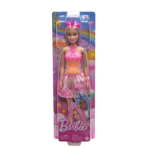 Barbie Fantasía Unicornio Falda de Ensueño Rosa