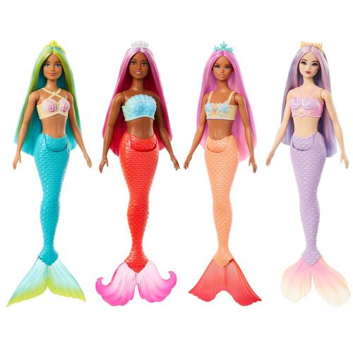 Muñeca Cabello de Colores Edición Sirenas Barbie Fantasía